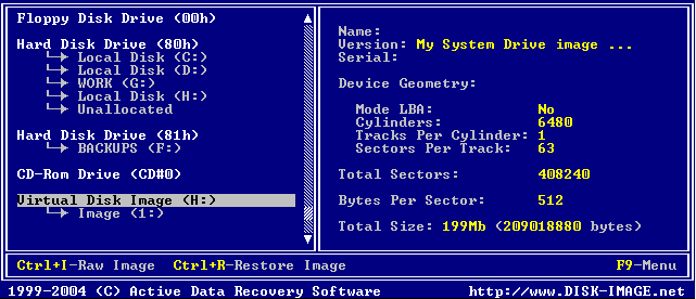 Disk Image Compose Image dialog